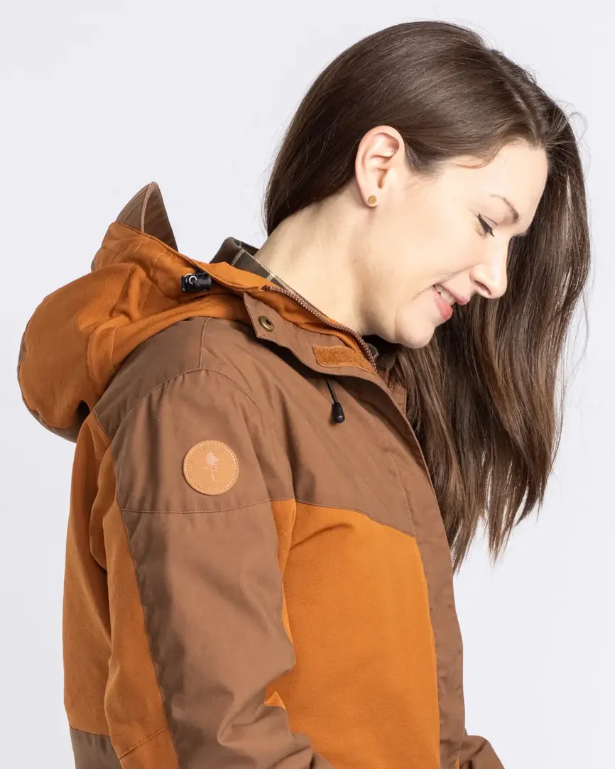 Куртка жіноча Pinewood Finnveden Hybrid Extreme Jacket W's Fudge/Nougat. Фото 4