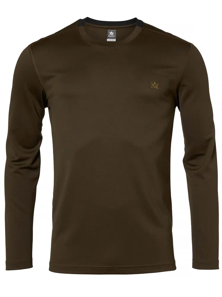 Футболка Alaska CoolDry Ms LS T-Shirt Solid Brown