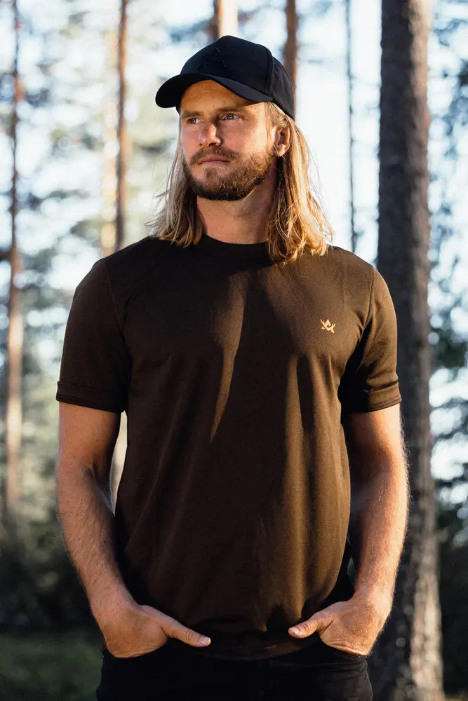 Футболка Alaska CoolDry Ms T-Shirt Brown. Фото 3
