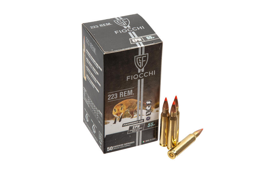 Патрон нарізний Fiocchi 223 Rem., EPN, 55Gr (3,6 г), 50 шт.
