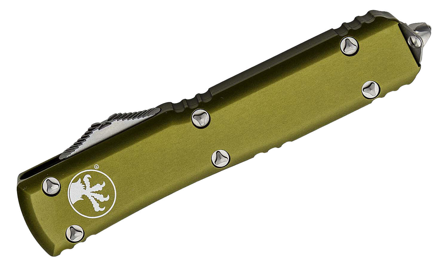 Ніж Microtech Ultratech Gen IV OTF D/E серрейтор Stonewash OD Green. Фото 3