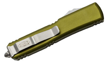 Ніж Microtech Ultratech Gen IV OTF D/E серрейтор Stonewash OD Green