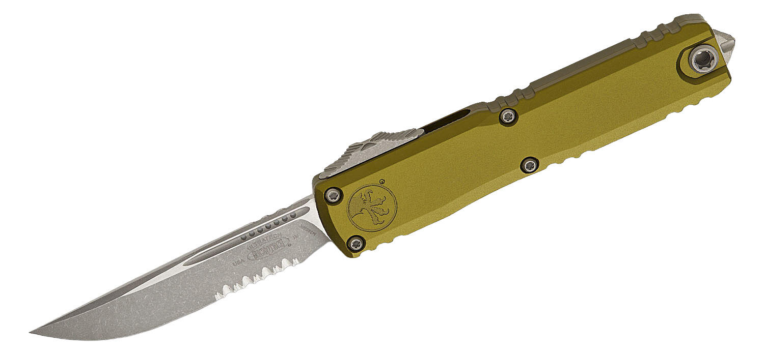 Ніж Microtech Ultratech Gen IV OTF полусеррейтор S/E Apoc OD Green