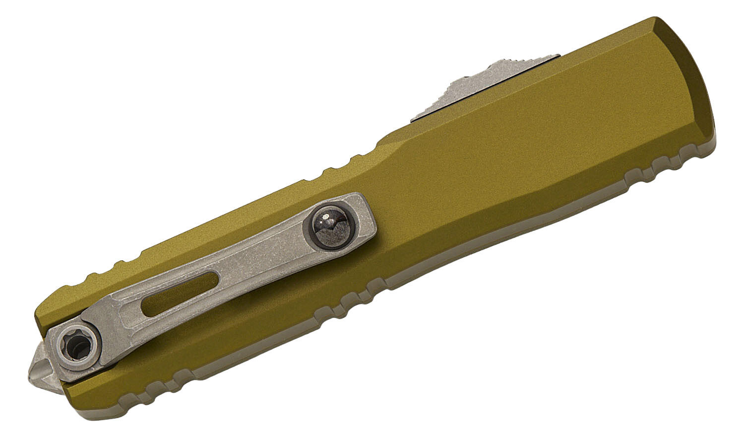 Ніж Microtech Ultratech Gen IV OTF полусеррейтор S/E Apoc OD Green. Фото 4