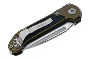 Нож Microtech L.U.D.T. S/E Gen III,  stonewash клинок, руків'я  OD Green
