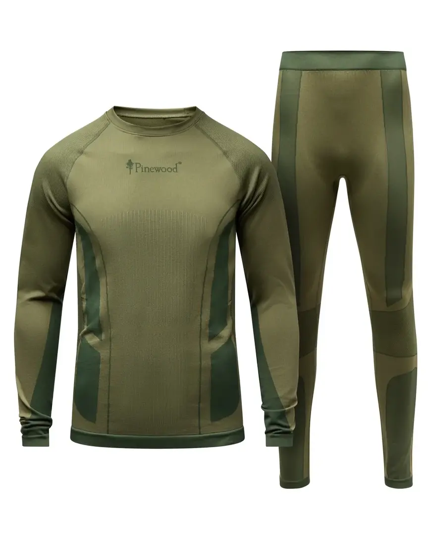 Комплект термобілизни Pinewood Seamless Function Base Layer Set M’s Olive Green . Фото 2