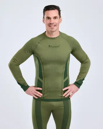Комплект термобілизни Pinewood Seamless Function Base Layer Set M’s Olive Green 
