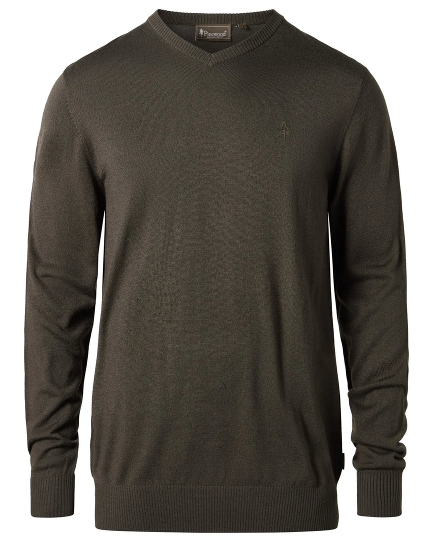 Светр Pinewood Varnamo Men’s Merino Sweater D.Mossgreen 