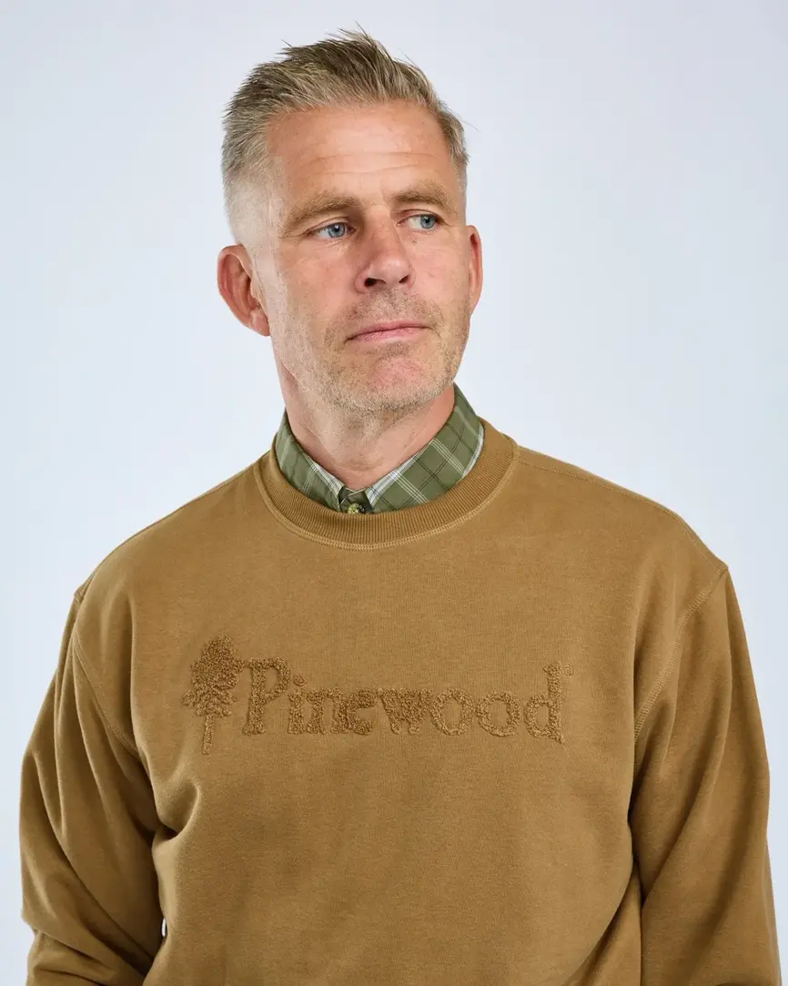 Светр Pinewood Varnamo PW Logo Sweater D.Sandstone 