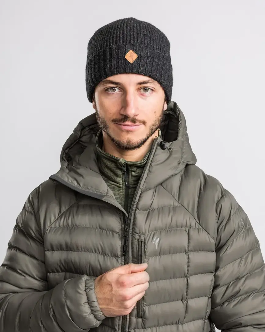 Шапка Pinewood Wool Knitted Hat D.Anthracite Mel. Фото 4